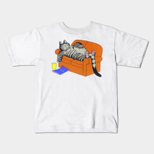 B Kliban Cat  mom, sleeping cat Kids T-Shirt